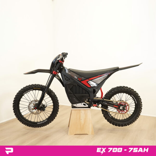 EX 700 75ah black electric dirt bike